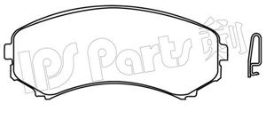 IPS PARTS ibd1509 -  Комплект тормозных колодок, дисковый тормоз